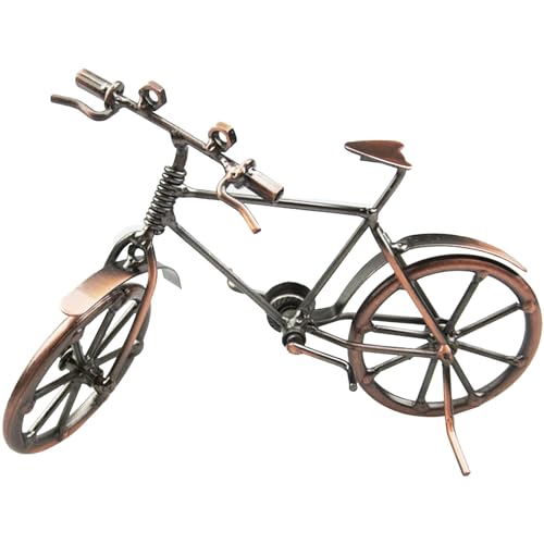 Xrten Modelo de Bicicleta, Adornos de Bicicleta de Arte de Metal, Decoración de Bicicleta, Miniaturas Bicicleta, para la Decoración de la Sala de Estar del Hogar