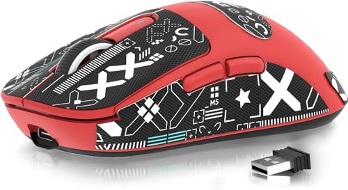 Image of ATTACK SHARK X3 Wireless Gaming Mouse, 49g Bluetooth /2.4G /USB-C Ergonomic Computer Mouse, PAW3395 26K DPI Sensor, 200h Battery Life, Programmable Buttons Griptape, Gaming Accessories for PC /Laptop /Mac