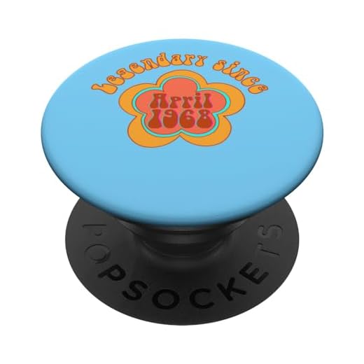 Nacido en abril de 1968 Cumpleaños Legendario desde 1968 PopSockets PopGrip Intercambiable