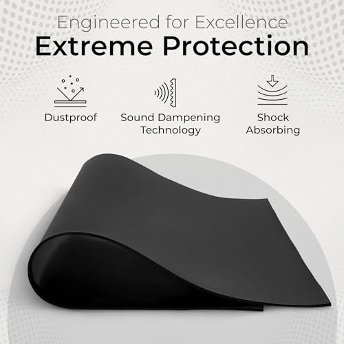 Image of Exactly Rubber - Commercial Grade Silicone Sheet, 60A Durometer Silicone Mat, -80 to 450F Temperature Resistant Rubber Mat, Rubber Sheet with 350% Elongation, Made in The USA, 1 /32 x 9 inch x 24 inch, Black