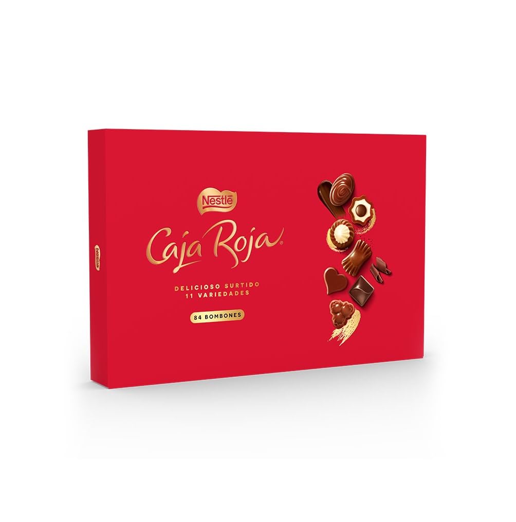 Deléitate con NESTLÉ CAJA ROJA: 800g de bombones de chocolate