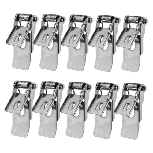 NOLITOY 10 piezas Clips de Resorte para Luces Empotradas de Abrazaderas de Hierro Resistente para Fijación Segura de Lámparas de Panel y Downlight Instalación Sencilla y Duradera
