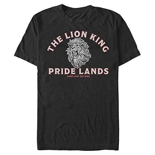 T-Shirt Roi Lion 4XL Homme Grand Taille : Vêtement Disney Tall Noir Confort