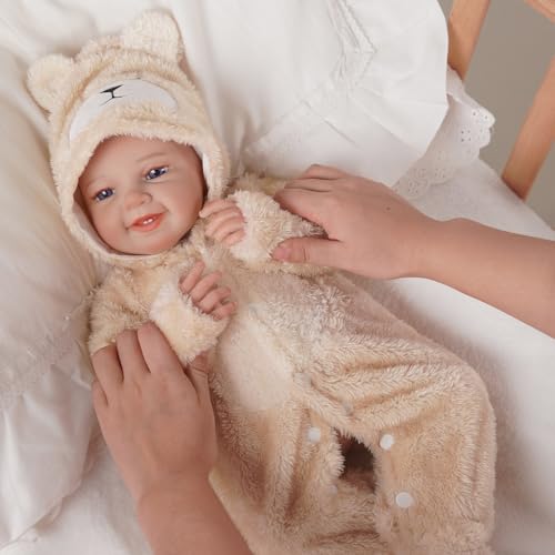 Muñeca bebé realista BABESIDE 20 pulgadas con accesorios miniatura 7