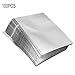 Produktbild 100 stücke Silber Aluminiumfolie Mylar Bag Vakuumierer Lebensmittel Lagerung Paket Metallic Mylar Folie Open Top Verschließbare Taschen Wiederverschließbare Mylar Bags Geruchssichere Tasche
