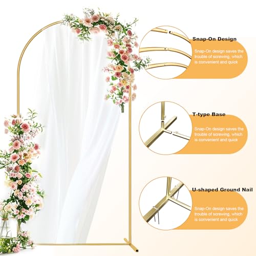 Soporte Arco y Funda 6FT con Clavos y Cubierta Blanca miniatura 3