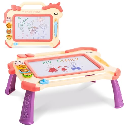 GSrenyu Magnetic Drawing Board Kids Toys for 3+ Year Old Girls Gifts,1st Birthday Gifts for Girls Educational Learning Baby Toys for 3+ Year Old Boys Kids Birthday Gift