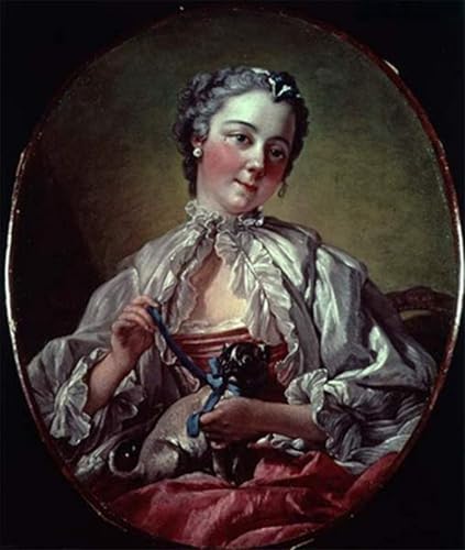 Peinture sur toile Madame Boucher de François Boucher affiche d'art aux finitions soignées
