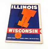 1950 Illinois vs Wisconsin College Football Program 10-7-50 - College Programs