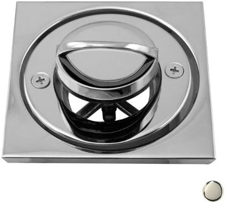 Roman Tub Drain with D315 Tile Square - Polished Nickel