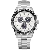 [CITIZEN] 腕時計 CITIZEN COLLECTION BL5614-59A (メンズ/クロノグラフ/金属文字板) 光発電エコ・ドライブ 日付 秒針 防水 ホワイト 白 ソーラー