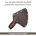 Style n Craft Camper's Hatchet Sheath, Full-Grain Leather Axe Sheath with Secure Covering, Dark Tan (#98025)