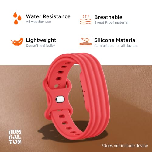 Image of Soft Silicone Strap Compatible with Google Fitbit Air, Sport Replacement Band, Adjustable Breathable Wristband for Workout, Running & Daily Wear