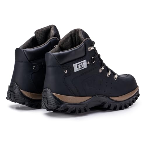 Via Nautic, Coturno Adventure CatExtremo Couro Legítimo Original Com CA Cor:Preto;Genero:Masculino;T