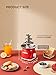 Reemix Electric Chocolate Fondue Fountain Machine - 3-Tier Stainless Steel Cascading Fountain, Easy Assembly & Cleaning, Party/Wedding/Home Dessert Maker, Red