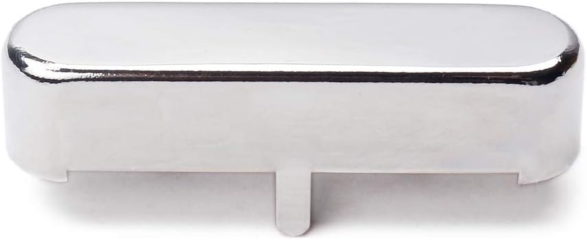 Alnicov Guitar Neck Pickup Cover 65X22X15mm for TL Tele Telecaster Style Electric Guitar Chrome image 5