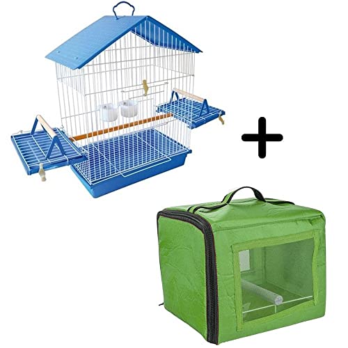 GAIOLA PARA CALOPSITA AZUL + BOLSA TRANSPORTE