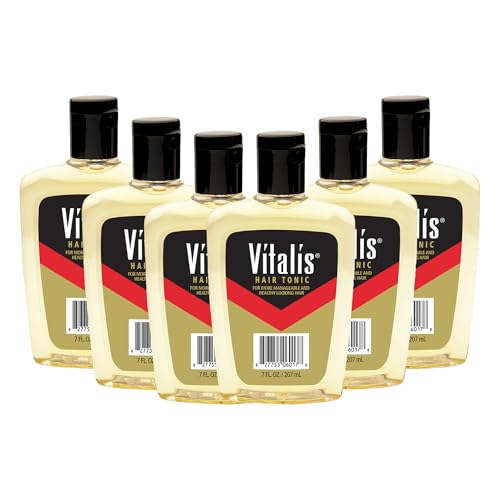 Vitalis Hair Tonic Liquid - Non-Greasy Hair Care Formula for Well-Groomed, Manageable Hair - Healthy Hair Tonic - Suitable for All Hair Types - 6 pc