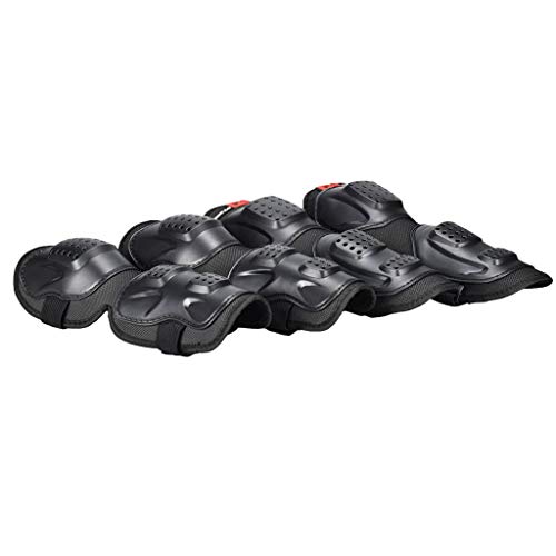 CUTICATE 4 Pieces/Set Knee Pads Elbow Pads Guards Protective Gear Set for Adults Cycling, Motorcycle, Scooter, Roller… - Image 3