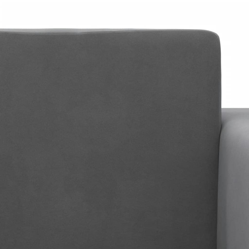 Sofa do spania dla dzieci 2-osobowa, antracytowa, miękki plusz, wygodny mebel do pokoju dziecięcego, do spania, zabawy i czytania