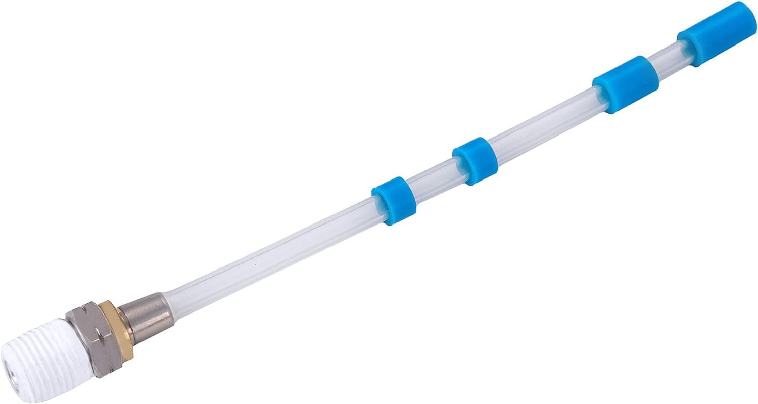 BenBow 112 1x Tubo in Silicone, Tubo di Ricambio Blu per Pistola di Pulizia ad Aria Compressa - Ricambio, Tubo Rotante con Pesi - Effetto Turbine Intenso & Compatibile con la Serie PRO