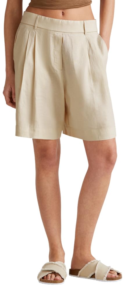 United Colors Of Benetton Women's Beige Bermuda 4Aghd901v Trousers, S S