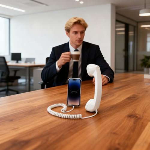 Casque de téléphone rétro Type-C pour maison et bureau - 2