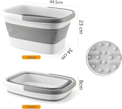 Bañera para pies plegable con asa y gran capacidad miniatura 2