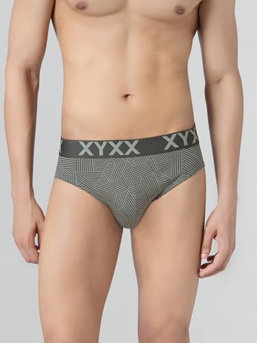 Image of XYXX Metrix Cotton Modal Brief for Men | Snug Fit with Anti-roll no-Marks Waistband | Printed Underwear for Men Combo