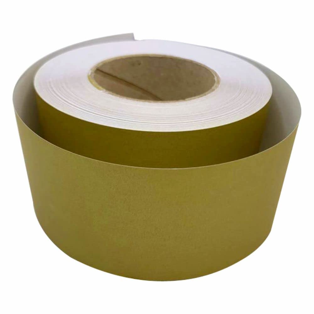 3 Ace Crafts Straight Edge Paper Border Roll (Gold) 48mm x 50 Meters, Jumbo, for Drawing, Painting, Sketches, Backdrop, Schools, Office, Nurseries, College, Artists, Poster, Notice Boards