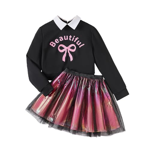 Pull à manches longues pour fille avec jupe tutu : finis les vêtements de fête inconfortables