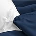Bare Home Bedding Duvet Cover Extra Long Size - Premium 1800 Super Soft - Lightweight, Cooling Duvet Cover - Soft Breathable Bedding (Twin/Twin XL, Dark Blue)