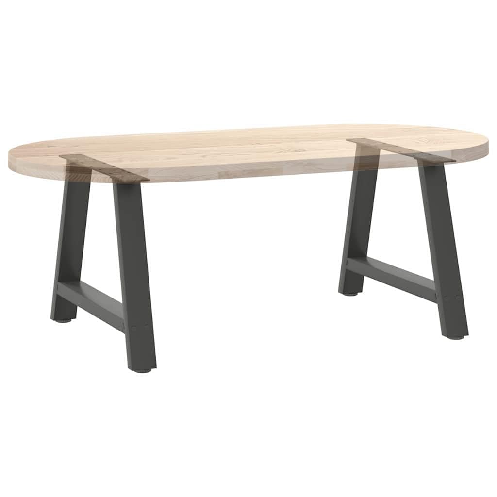2 patas de mesa de café con forma de A revestidas en polvo de acero, robustas patas de mesa para diseño individual de mesa, patas estables en forma de A con patas niveladoras, modernas