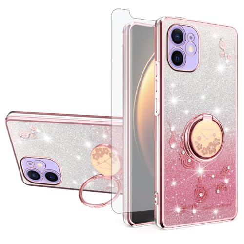 Coque iPhone 12 Mini antichoc avec anneau support et protection écran