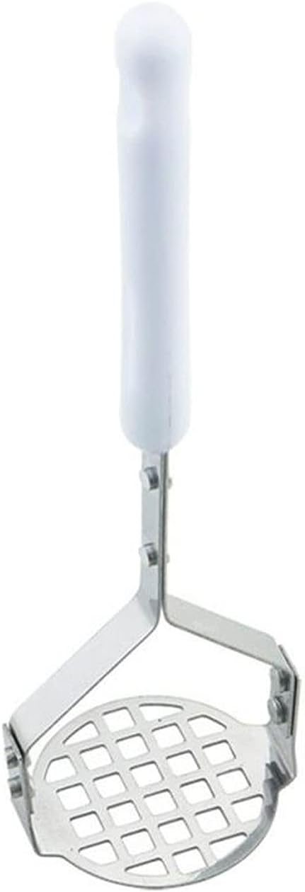 Masher Stainless Steel Pusher/Potato Masher with Wide Stamping Plate for Smooth Mashed Potato Fruit Vegetable Tools Press Crusher Mashers
