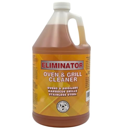 Quality Chemical Eliminator Oven & Grill Cleaner | Loosens Grease Fat Build-Up | Ovens Broilers BBQ Grills Hoods Stoves Fryers Stainless Steel | Ready to Use Soak 5-10 Min Rinse 128 oz (Pack of 1)