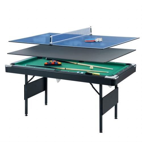 5.5ft Portable Billirad/Pool Table, Folding Indoor Game Table