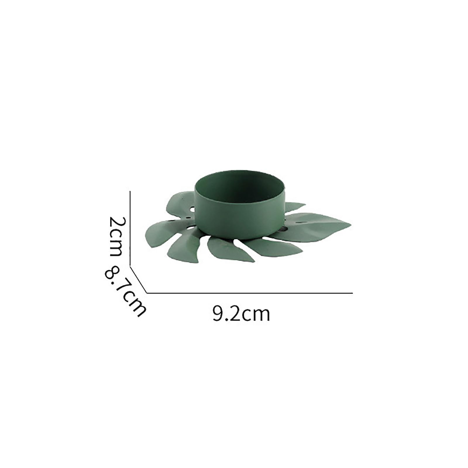 Metal Turtle Back Leaf Candle Holder Exquisite Table Centerpiece for Candlelight Dinners and Home Decor (Color-2)