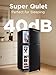 F.W.WOOLWORTHS 3.5 Cu.Ft Compact Refrigerator with Freezer, Mini Fridge with 2 Doors for Office, Kitchen, Dorm and Bedroom, Small Fridge with 7 Level Temp Adjustable Thermostat, Black