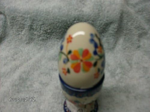 Polish Pottery Hen Size Egg