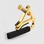 Guitar Capo, Metal Acoustic and Electric Guitar Tuner Clip, Gold