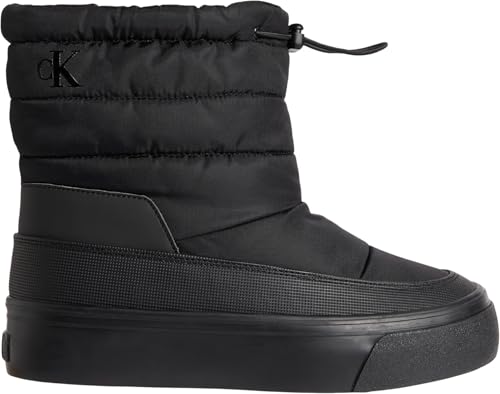 Calvin Klein Damen Mid Boot Stiefel Snowboot Nylon Mix mit...
