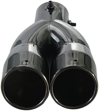 Amazon.com: ZYHW Black Inlet Dual Slant Cut Exhaust Muffler Tip ...