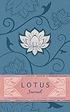 Lotus Hardcover Ruled Journal