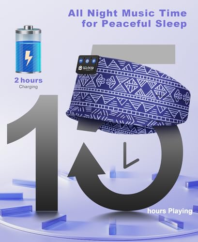 Image of LOVE EYE Sleep Sport Headphones Wireless Bluetooth 5.4 Headband Headphone