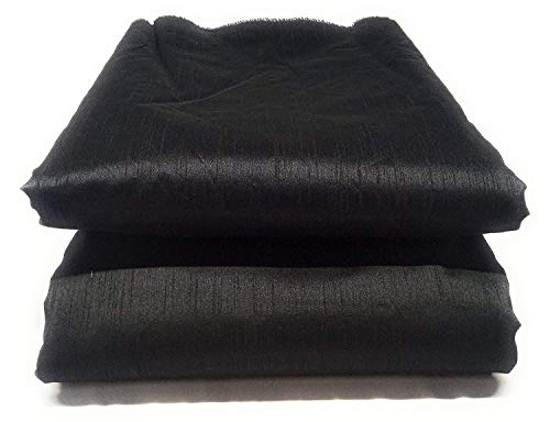 Image of SAIFOO Women /Girls Unisex Ethnic Unstitched Raw Dupion-Silk Solid Quality Plain Fabric /Cloth /Dress Material for Kurta, Pyjama, Suit, Pallazo, Blouse, etc