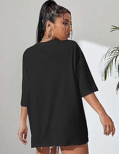 London Hills Women's Cotton Oversized Fit T-Shirt