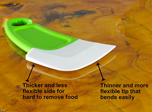 Image of Flexible Silicone Cleaning Scrapers, Pots & Pans Scrapers, Dish Scraping Spatulas - Set of 2