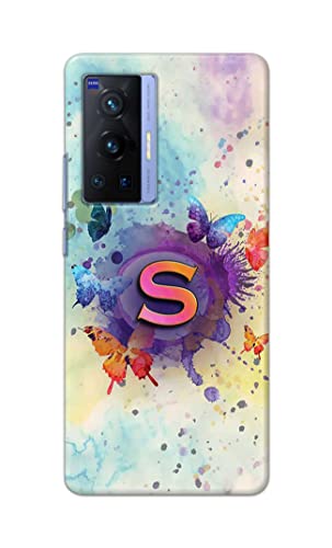 Image of PRINTFIDAA� Printed Hard Back Cover Case for Vivo X70 Pro Back Cover (Alphabet S) -2808