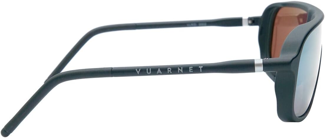 Vuarnet Men's VL1931 VL/1931 0002 Black/HD Pure Silver Flash Sunglasses 66mm
